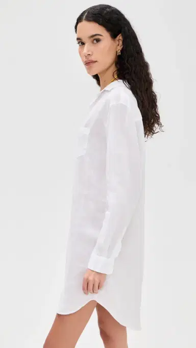 Frank & Eileen Classic hirtdress White | Thumbnail 4