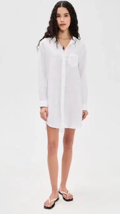 Frank & Eileen Classic hirtdress White | Thumbnail 5