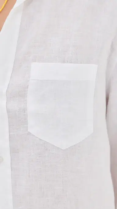 Frank & Eileen Classic hirtdress White | Thumbnail 6