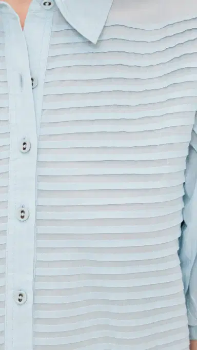Ulla Johnson Cordelia Short Sleeve Button Up Top Adriatic | Thumbnail 6 Ulla Johnson Cordelia Short Sleeve Button Up Top Adriatic | Thumbnail 6