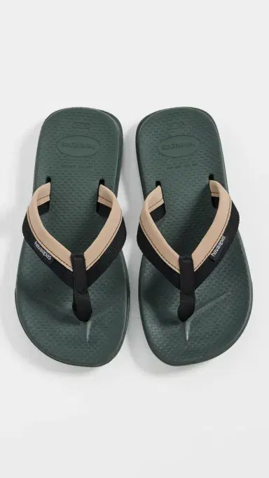 Havaianas Track Plus Flip Flops Green Olive | Thumbnail 4