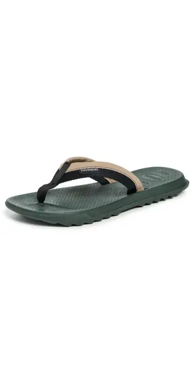 Havaianas Track Plus Flip Flops Green Olive | Thumbnail 1