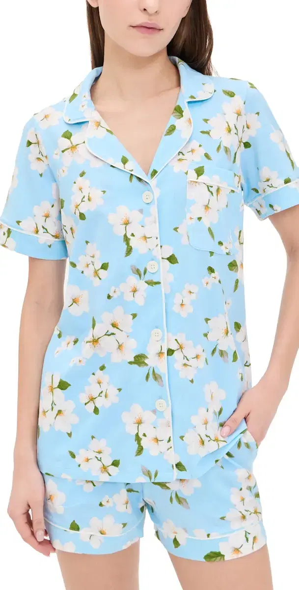 Short Sleeve and Shorts Pajama Set Magnolia Breeze