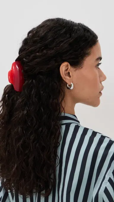 LELET NY Jane Claw Clip Cherry One Size | Thumbnail 3