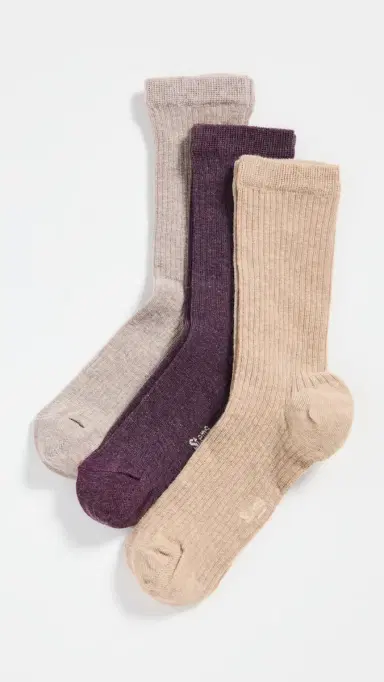 Stems Cashmere Socks 3 Pack Heliotrope One Size | Thumbnail 2 Stems Cashmere Socks 3 Pack Heliotrope One Size | Thumbnail 2