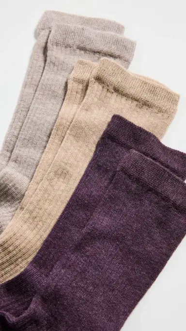 Stems Cashmere Socks 3 Pack Heliotrope One Size | Thumbnail 3 Stems Cashmere Socks 3 Pack Heliotrope One Size | Thumbnail 3