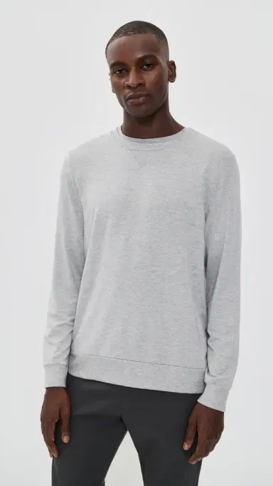 Beyond Yoga Always Beyond Pullover Crew Light Heather Gray M | Thumbnail 2 Beyond Yoga Always Beyond Pullover Crew Light Heather Gray M | Thumbnail 2