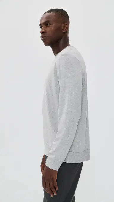 Beyond Yoga Always Beyond Pullover Crew Light Heather Gray M | Thumbnail 4 Beyond Yoga Always Beyond Pullover Crew Light Heather Gray M | Thumbnail 4