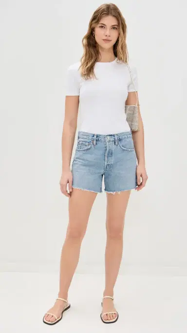 AGOLDE Parker Long Loose Fit Vintage Shorts Replica 28 | Thumbnail 5