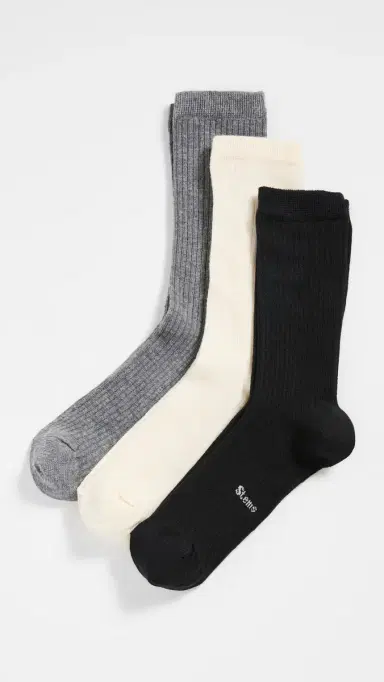 Stems Cashmere Socks 3 Pack Fundamentals One Size | Thumbnail 2 Stems Cashmere Socks 3 Pack Fundamentals One Size | Thumbnail 2