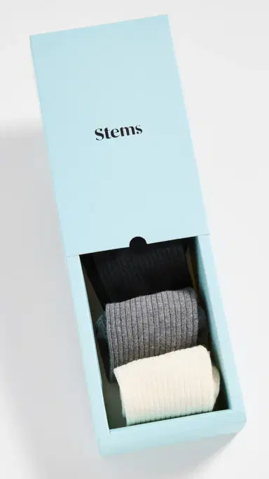 Stems Cashmere Socks 3 Pack Fundamentals One Size | Thumbnail 4 Stems Cashmere Socks 3 Pack Fundamentals One Size | Thumbnail 4