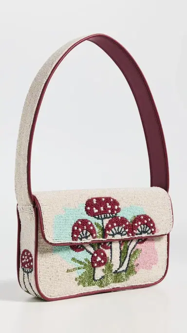 Staud Tommy Beaded Bag Mushroom Tea One Size | Thumbnail 2