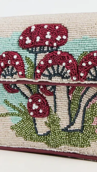 Staud Tommy Beaded Bag Mushroom Tea One Size | Thumbnail 5