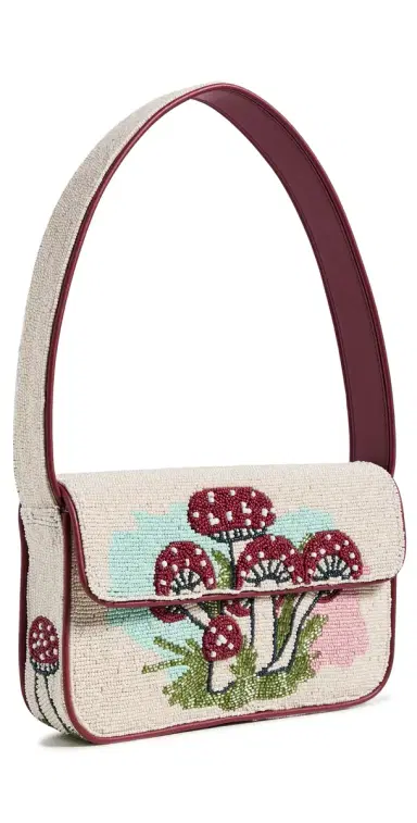 Staud Tommy Beaded Bag Mushroom Tea One Size | Thumbnail 1