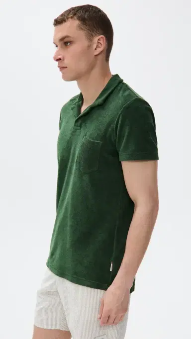 Orlebar Brown Terry Polo Amazonian Green S | Thumbnail 4