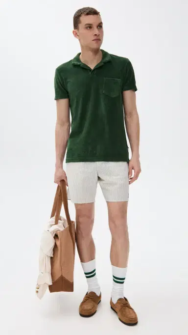 Orlebar Brown Terry Polo Amazonian Green S | Thumbnail 5