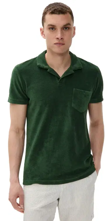Orlebar Brown Terry Polo Amazonian Green S | Thumbnail 1