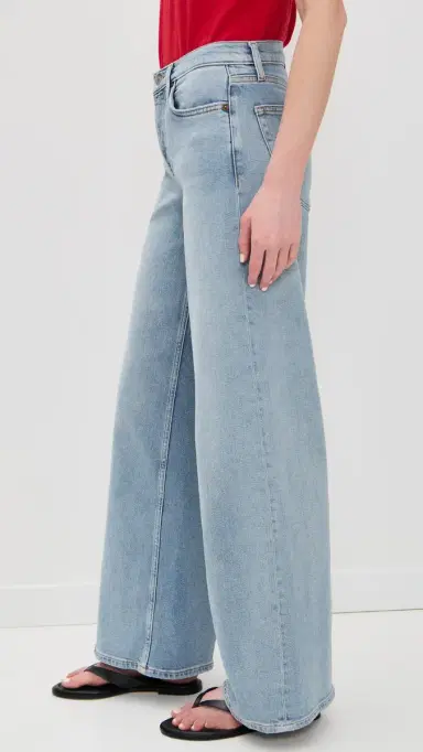 RE/DONE Mid Rise Wide Leg Jeans Mid 90s | Thumbnail 4