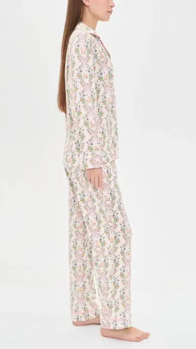 BedHead PJs Long Sleeve Long Pants Pajama Set Bunny Blooms | Thumbnail 4