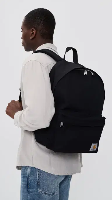 Carhartt WIP Canvas Backpack Black One Size | Thumbnail 3 Carhartt WIP Canvas Backpack Black One Size | Thumbnail 3