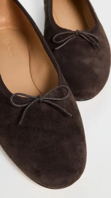 Madewell The April Ballet Flat in Suede Dark Carob | Thumbnail 5