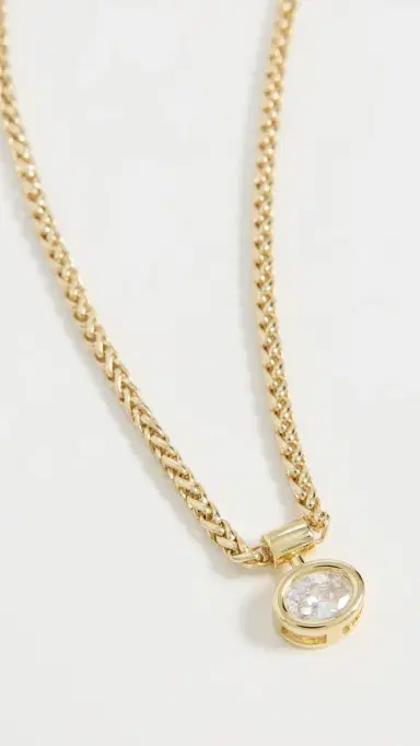 Shashi Bezel Solitaire Olympia Necklace | Thumbnail 2