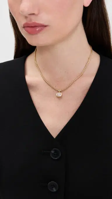 Shashi Bezel Solitaire Olympia Necklace | Thumbnail 3