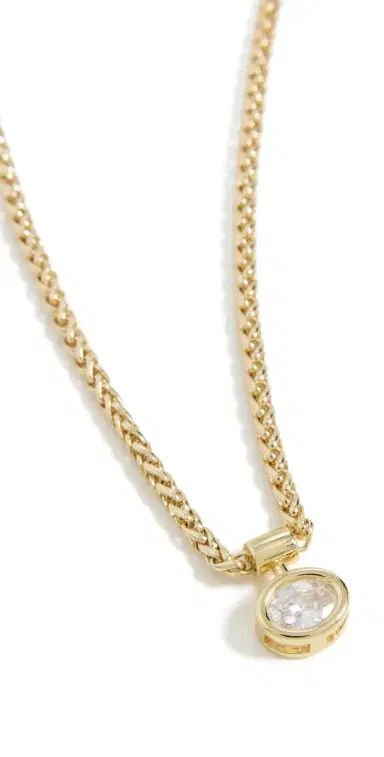 Shashi Bezel Solitaire Olympia Necklace | Thumbnail 1
