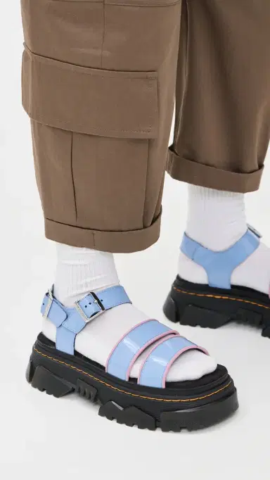 Dr. Martens Mattison Sandals Cornflower Blue Soft Patent 6 | Thumbnail 3 Dr. Martens Mattison Sandals Cornflower Blue Soft Patent 6 | Thumbnail 3