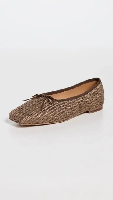 Mansur Gavriel Square Toe Ballerina Flats Anise | Thumbnail 2