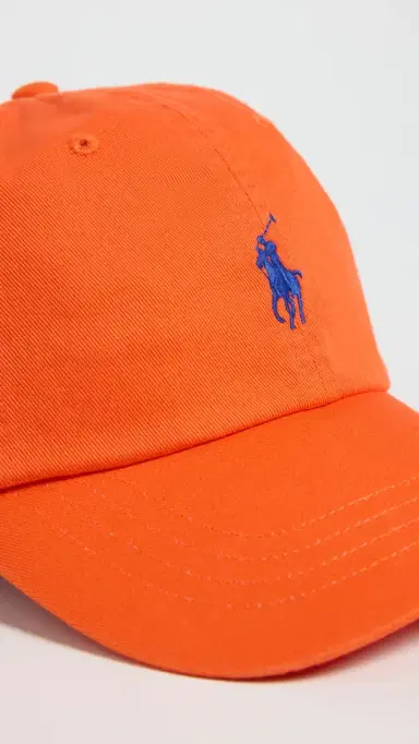Polo Ralph Lauren Twill Classic Sport Cap Orange One Size | Thumbnail 5