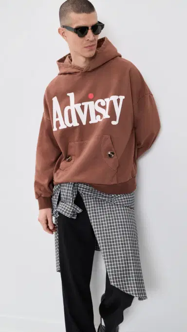 Advisry Dot Logo Hoodie Brown M | Thumbnail 2 Advisry Dot Logo Hoodie Brown M | Thumbnail 2