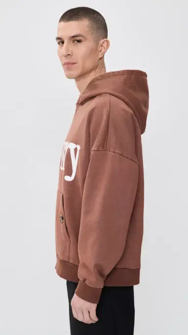 Advisry Dot Logo Hoodie Brown M | Thumbnail 4 Advisry Dot Logo Hoodie Brown M | Thumbnail 4