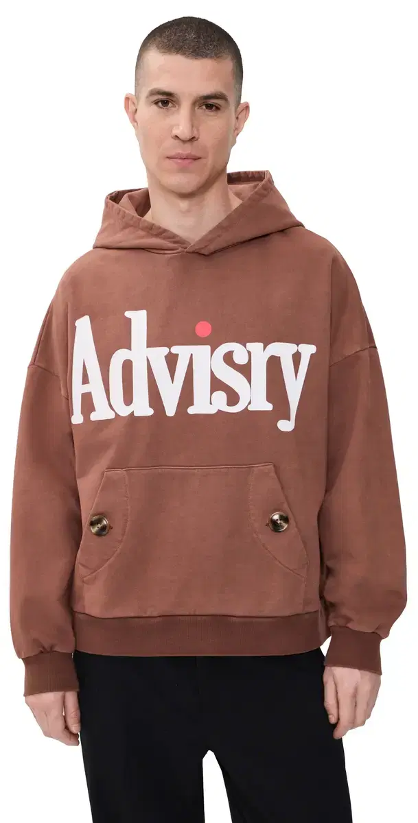 Dot ogo Hoodie Brown