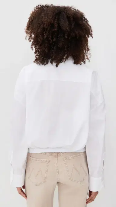 Mother The Scrunchie Frenchie Button Down White | Thumbnail 3 Mother The Scrunchie Frenchie Button Down White | Thumbnail 3