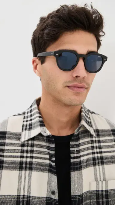 Oliver Peoples Eyewear Cary Grant Sunglasses Semi-Matte Black One Size | Thumbnail 4