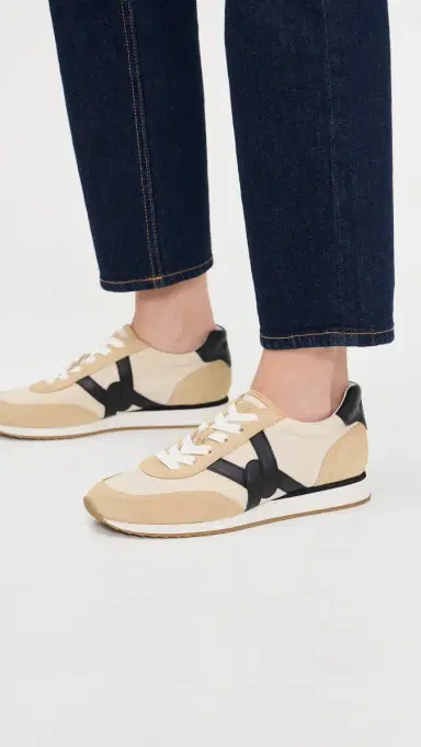 Veronica Beard Penrose Sneakers Black/Desert | Thumbnail 3 Veronica Beard Penrose Sneakers Black/Desert | Thumbnail 3
