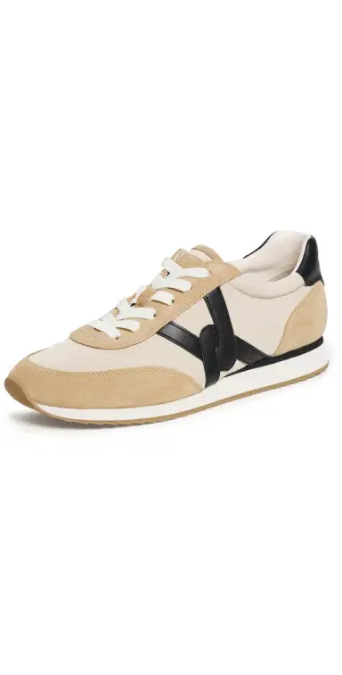 Veronica Beard Penrose Sneakers Black/Desert | Thumbnail 1 Veronica Beard Penrose Sneakers Black/Desert | Thumbnail 1