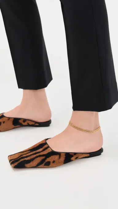 Stella McCartney Ocelot Backless Velvet Mules Ocelot | Thumbnail 3