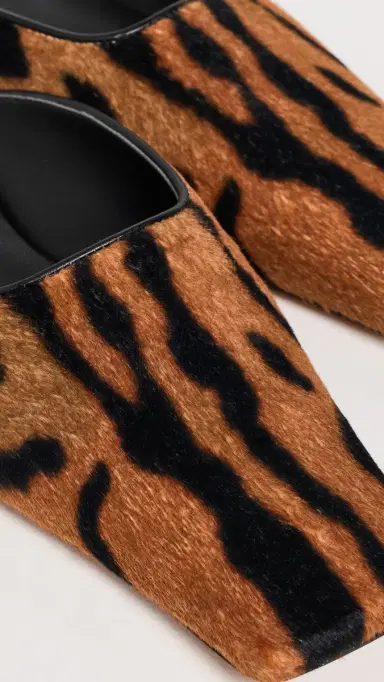 Stella McCartney Ocelot Backless Velvet Mules Ocelot | Thumbnail 6