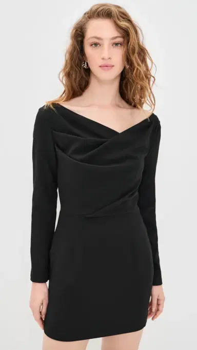 Black Halo Jacqueline Micro Mini Dress Black | Thumbnail 2 Black Halo Jacqueline Micro Mini Dress Black | Thumbnail 2