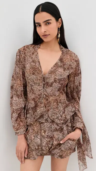 Isabel Marant Celeny Top Ochre | Thumbnail 2 Isabel Marant Celeny Top Ochre | Thumbnail 2