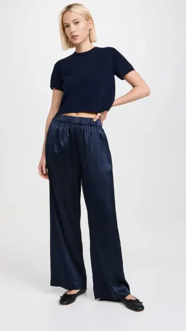 Sablyn Charleston Cashmere Short Sleeve Sweater Midnight Navy | Thumbnail 5 Sablyn Charleston Cashmere Short Sleeve Sweater Midnight Navy | Thumbnail 5