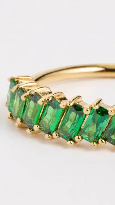 Gwen Beloti Emerald Cut Baguette Ring Gold | Thumbnail 4