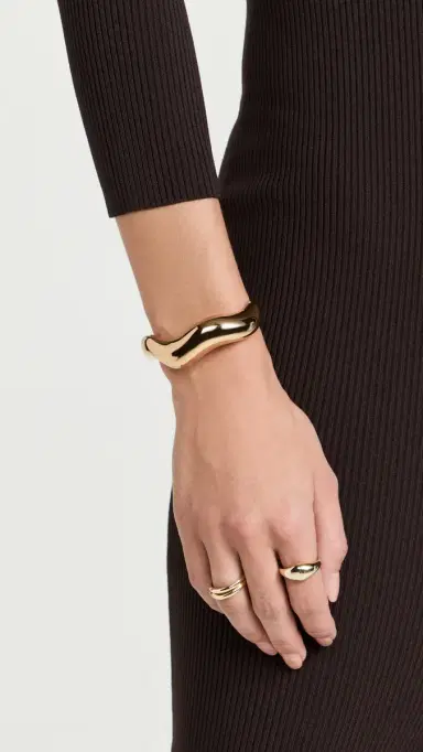 AGMES Large Astrid Cuff Gold Vermeil | Thumbnail 3