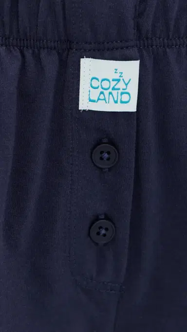 Cozyland by Morgan Lane Mia Boxer Pajama Set Eclipse L | Thumbnail 6