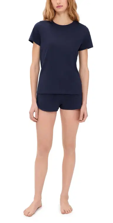 Cozyland by Morgan Lane Mia Boxer Pajama Set Eclipse L | Thumbnail 1