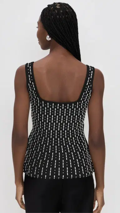 Staud Ellen Top Black Geo XS | Thumbnail 3 Staud Ellen Top Black Geo XS | Thumbnail 3