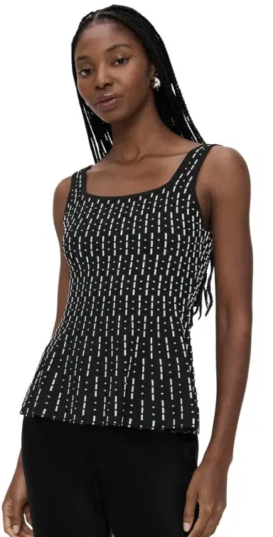 Staud Ellen Top Black Geo XS | Thumbnail 1 Staud Ellen Top Black Geo XS | Thumbnail 1