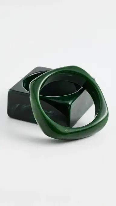 Shashi Jacques Verde Bangle Set Verde One Size | Thumbnail 5